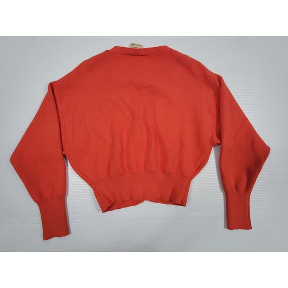 Elie Tahari Womens Small Coral Button‎ Up Sweater Cardigan Jacket - Picture 2 of 6